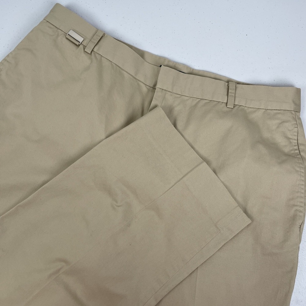 Lauren Active Dress Pants Women's Size 14 Beige Cotton Stretch Office‎ Career